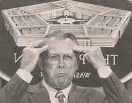 Rumsfeld's mind control face